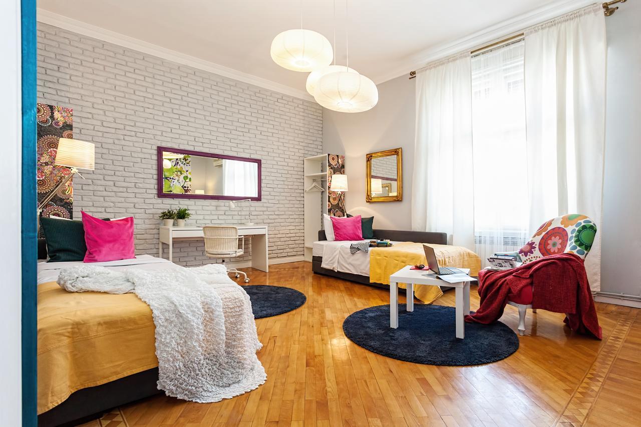 Designer Apartment Eclectica Belgrad Exteriör bild